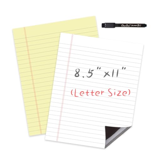 Magnetic Nano-Erase Board 2-Pack, 8.5x11 + Marker