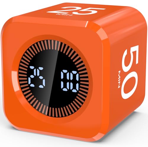 YS Pomodoro Timer Cube - 20+ Hour Battery (Orange)
