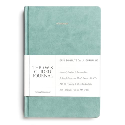 5W's Guided Daily Journal - Duck Egg Blue