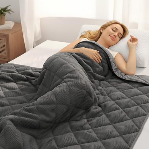 ZonLi 20 lb Weighted Blanket for Adults - 60x80 Gray