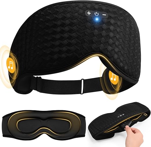 3D Contoured Sleep Mask with Headphones