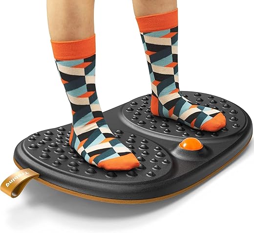 Balance Board with Rollerball for Standing Desks