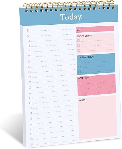 Daily Planner Notepad for Productivity