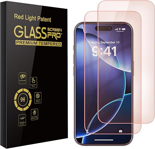WASOCA iPhone 16 Pro Screen Protector - 9H Hardness, 2 Pack