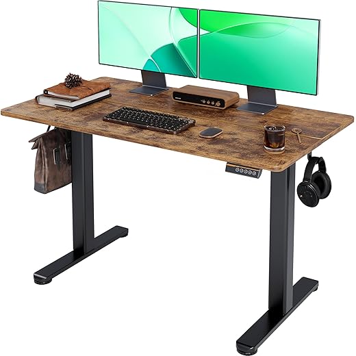 Claiks Electric Standing Desk - Adjustable Height 28-46.5