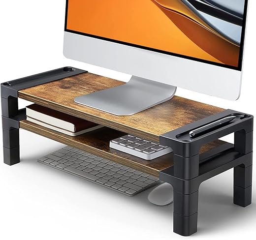 HUANUO Adjustable Monitor Stand with 3 Levels