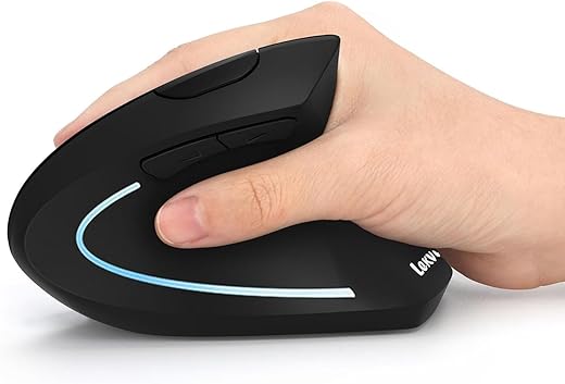 Lekvey Ergonomic Vertical Wireless Mouse – Rechargeable