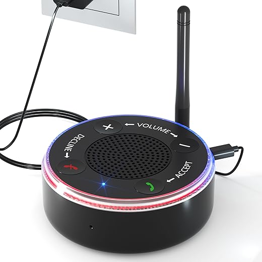 Loud Ringer Amplifier - 200ft Bluetooth Range for Seniors