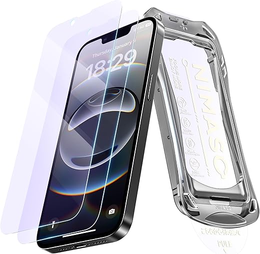 NIMASO Anti Blue Light Screen Protector - 9H Hardness, Clarity