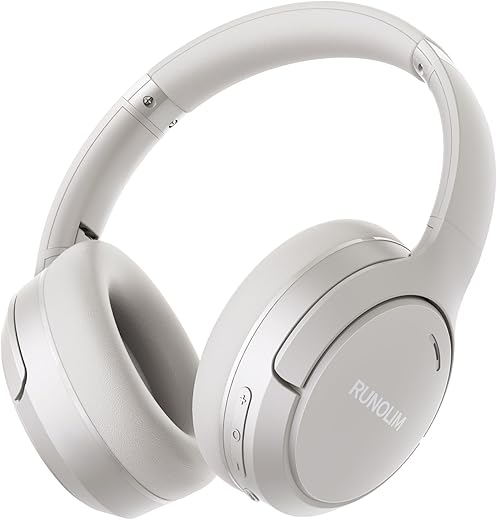 RUNOLIM ANC Bluetooth Headphones – 70H Foldable HiFi