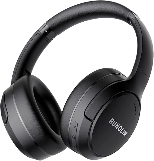 RUNOLIM ANC Bluetooth Foldable Over-Ear Headphones 70H