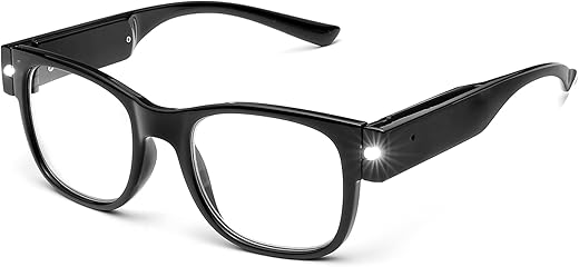 SKYWAY Lighted Rechargeable Reading Glasses - High Precision Lenses