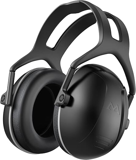 SNR 35dB Noise Reduction Ear Muffs, Adult Hearing Protection