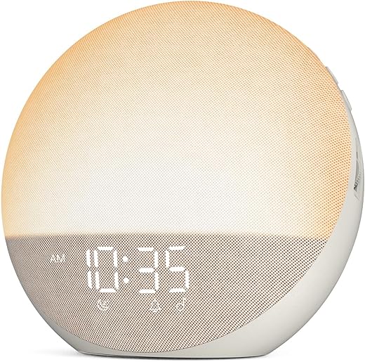 Sunrise Alarm Clock: White Noise, Bluetooth & 25 Sounds
