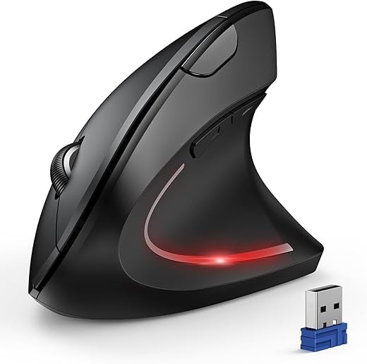 TECKNET Vertical Ergonomic Mouse 4800 DPI Bluetooth
