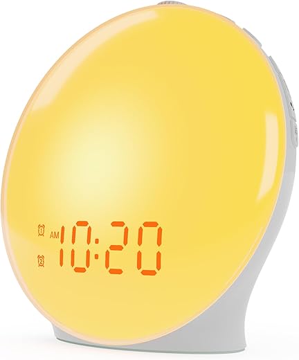 Sunrise Alarm Clock Wake-Up Light for Kids & Heavy Sleepers