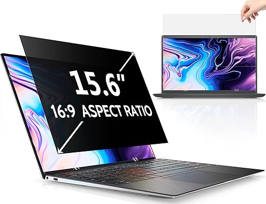 15.6-inch Laptop Privacy Screen – Blue Light Filter