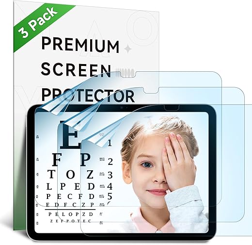 3-Pack 9H Anti-Blue Light iPad Screen Protectors