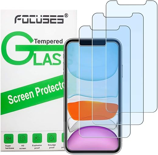 iPhone 11 Blue Light Screen Protector - 9H Anti-Fingerprint