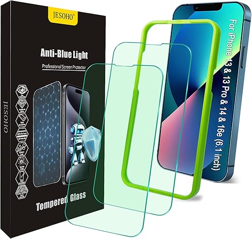JESOHO Blue Light Tempered Glass — iPhone 6.1 (2-Pack)