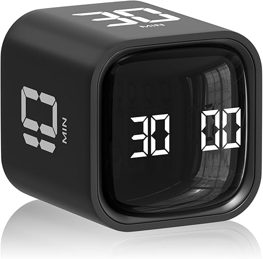 Cube Pomodoro Timer – Silent Portable 5/10/30/60min