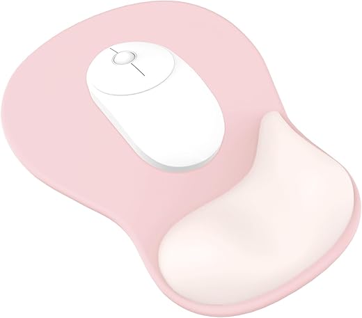 Ergonomic Gel Wrist Mouse Pad (Pink)