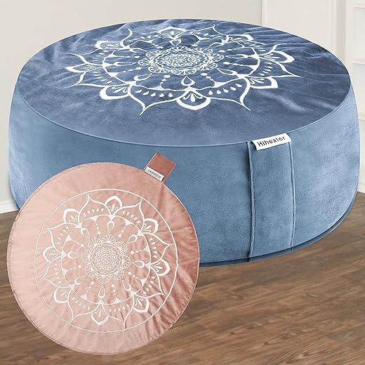 Hihealer Tibetan Velvet Meditation Cushion Buckwheat Pillow