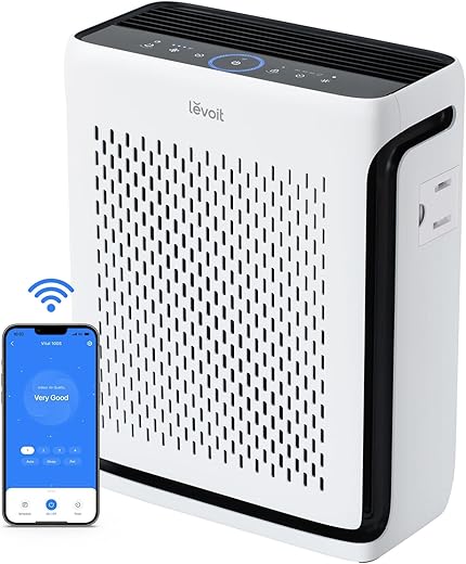 Levoit Vital 100S-P Air Purifier – HEPA & WiFi, 1073 sq ft