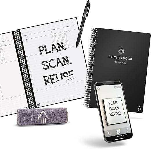 Rocketbook Fusion Plus Executive Smart Reusable Notebook