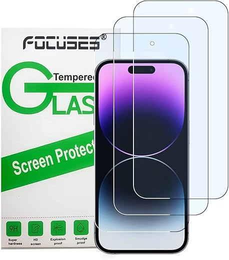 Focuses iPhone 14 Pro Max Blue Light Tempered Glass