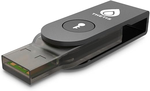 Thetis Pro-A FIDO2 USB-A + NFC Security Key with TOTP