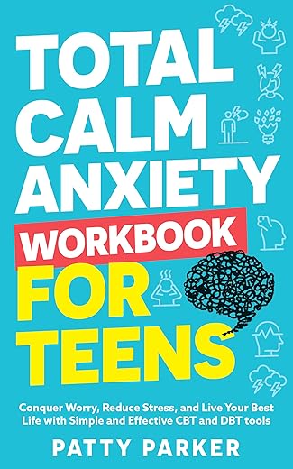 Total Calm Anxiety Workbook for Teens, 8.5x11 Paperback