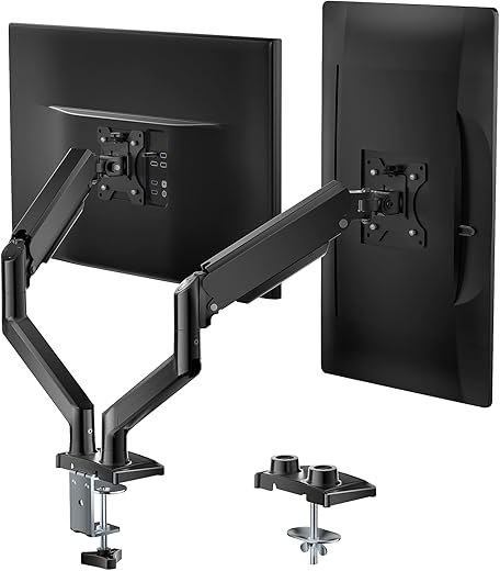 WALI Gas-Spring Dual Monitor Stand 17–32 inch